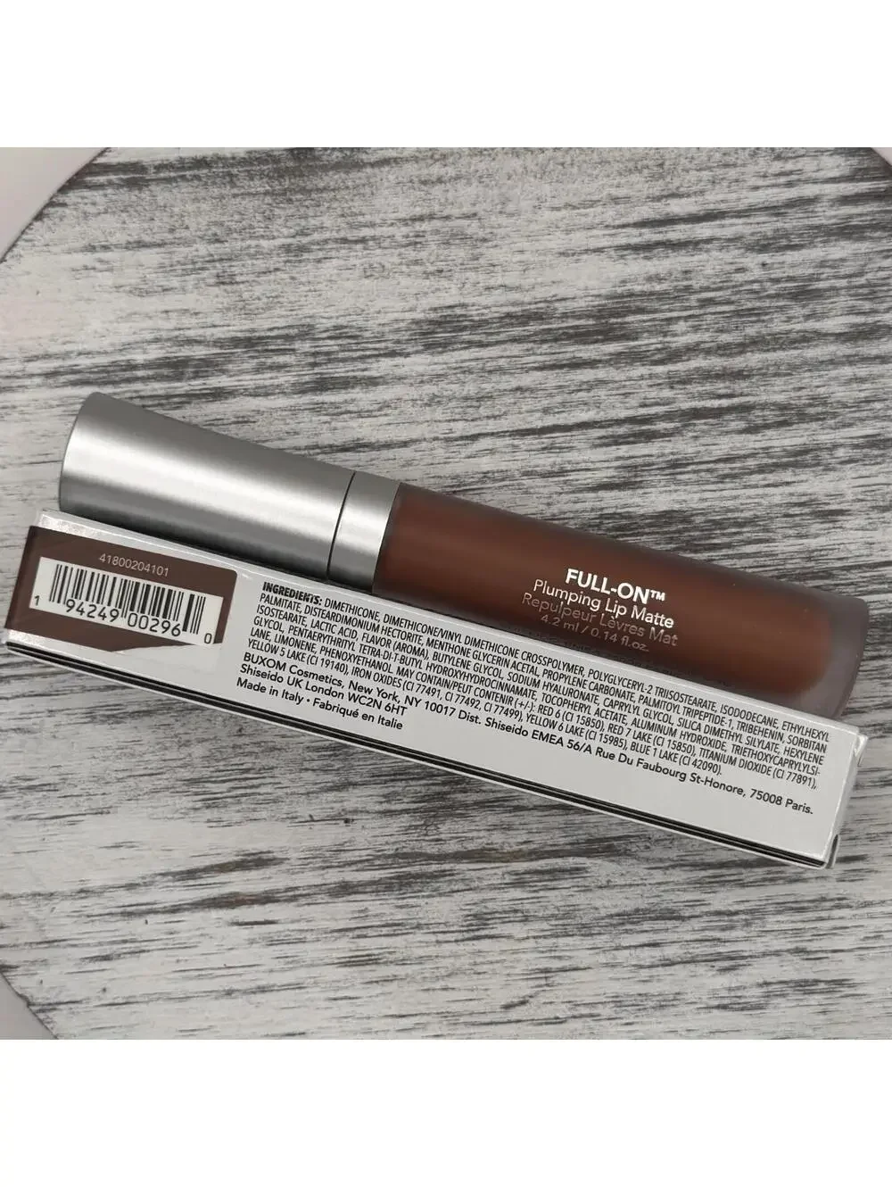 Buxom Full-On Plumping Lip Matte AFTER HOURS Soft Brown Full Sz 4.2ml/.14oz BNIB